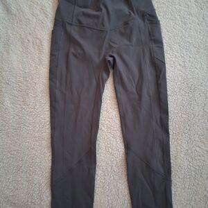 Gray High-Waisted Leggings